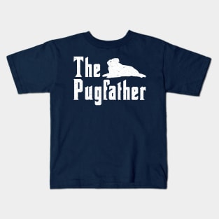 Funny Pug Owner Shirt The Pugfather Pug Father Gift Kids T-Shirt